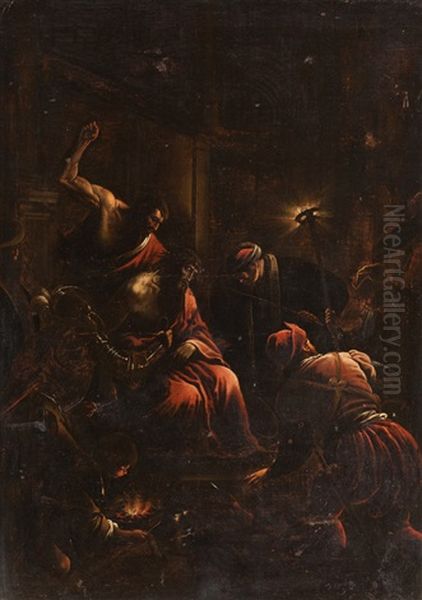 Geiselung Christi Oil Painting by Jacopo dal Ponte Bassano