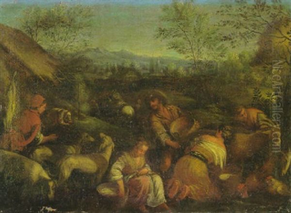 Der Herbst Oil Painting by Jacopo dal Ponte Bassano