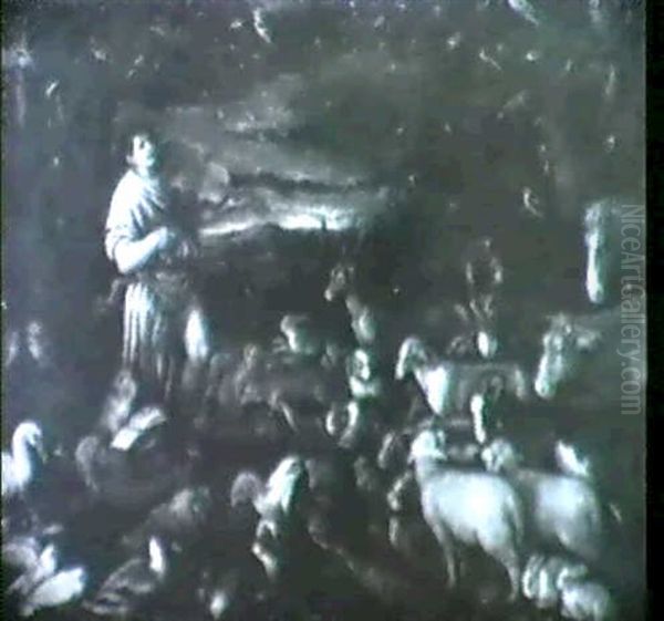 Orpheus Unter Den Tieren Oil Painting by Jacopo dal Ponte Bassano