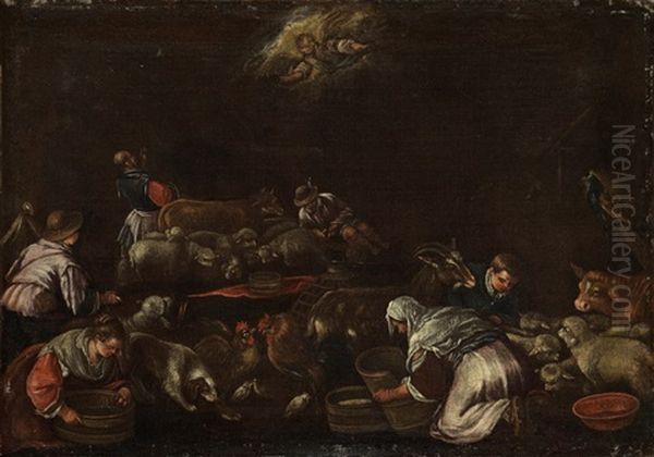 Allegorie Des Herbstes Oil Painting by Leandro da Ponte Bassano