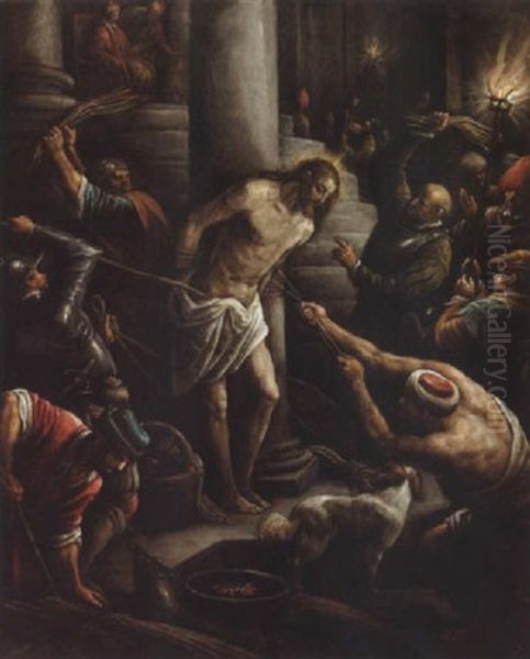 La Flagellazione Oil Painting by Leandro Bassano