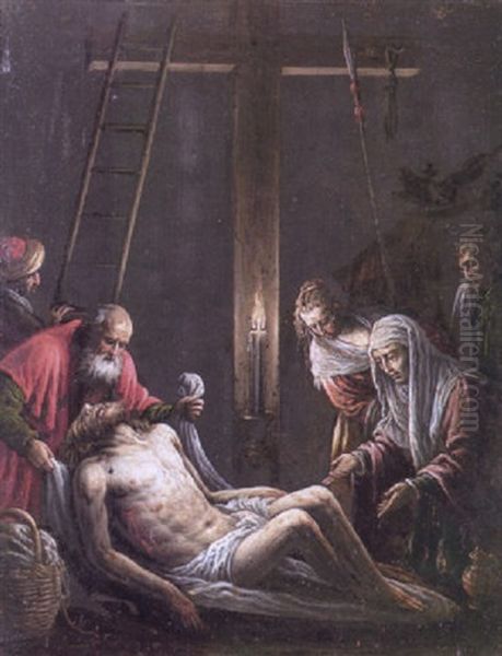 The Deposition Oil Painting by Leandro da Ponte Bassano