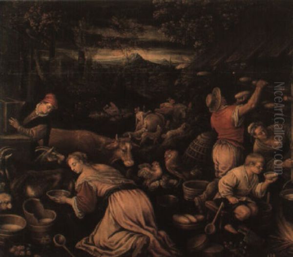 La Primavera Oil Painting by Leandro da Ponte Bassano
