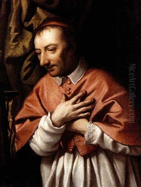 San Carlo Borromeo Oil Painting by Marcantonio Bassetti