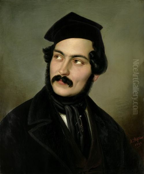Bildnis Carl Eduard Nicolai Oil Painting by W(ilhelm) Bassler