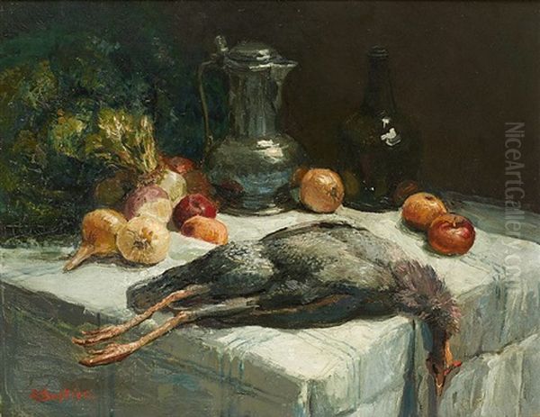 Nature Morte Oil Painting by Alfred Bastien