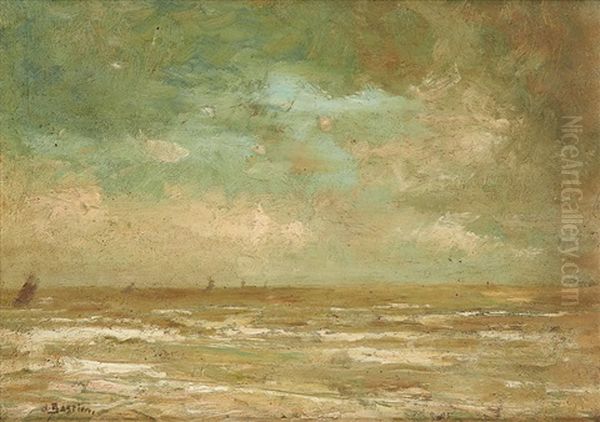 Marine Oil Painting by Alfred Bastien