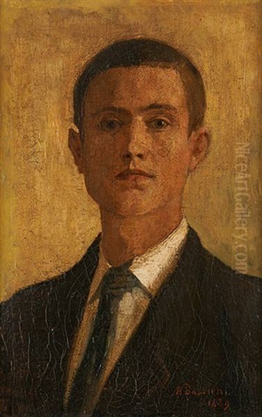 Autoportrait A 16 Ans Oil Painting by Alfred Bastien