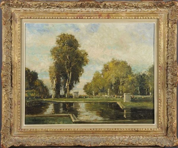 Vue Du Parc De Tervuren Oil Painting by Alfred Bastien