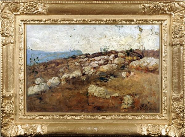 Paysage Oil Painting by Alfred Bastien