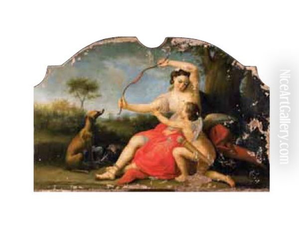 Scena Di Genere Oil Painting by Pompeo Gerolamo Batoni