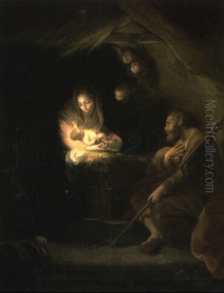The Nativity Oil Painting by Pompeo Girolamo Batoni