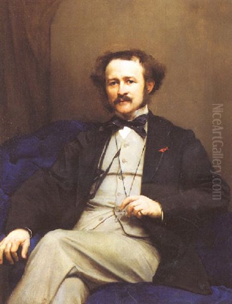Portrait Presume De Monsieur Omon Oil Painting by Paul Baudry
