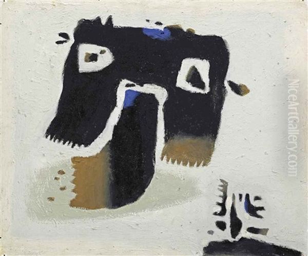 Eule Iii Oil Painting by Willi Baumeister