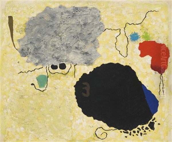 Gelb (yellow) Oil Painting by Willi Baumeister