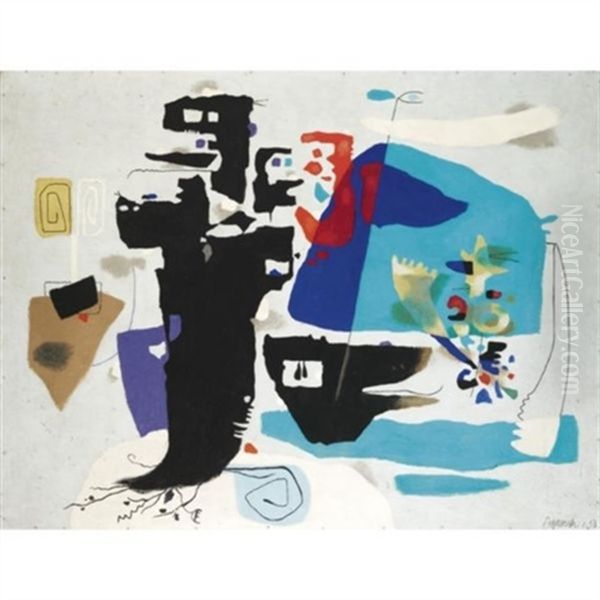 Faust Und Phantom Oil Painting by Willi Baumeister