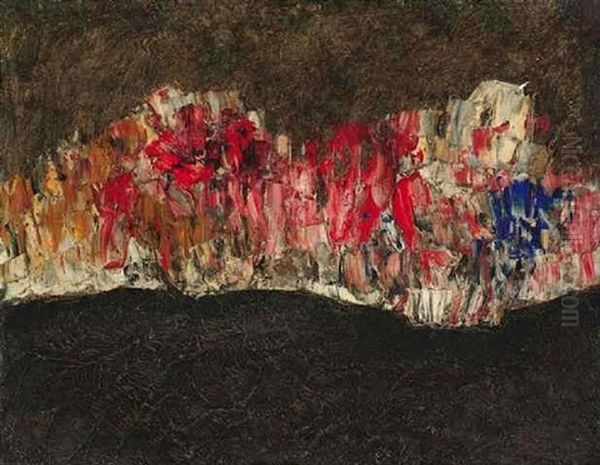 Feuerzone Oil Painting by Willi Baumeister