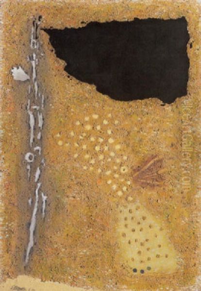 Safer 1, Mit Punkten Ii Oil Painting by Willi Baumeister