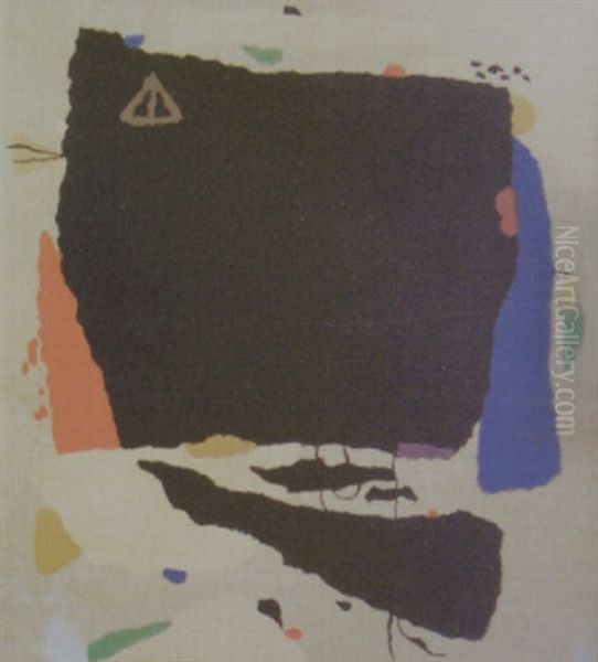 Montaru 5 B Oil Painting by Willi Baumeister