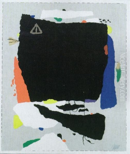 Montaru 5 B Oil Painting by Willi Baumeister