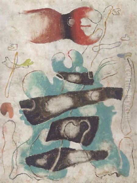 Eidos Oil Painting by Willi Baumeister