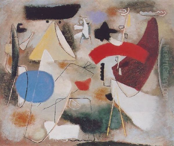 Sarabande Oil Painting by Willi Baumeister