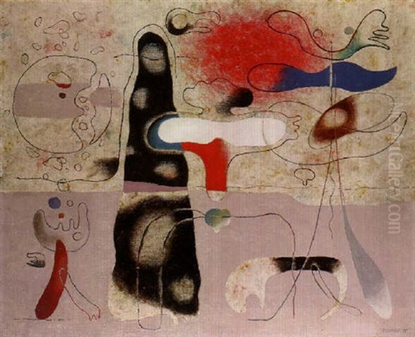 Urpflanzlich Iv Oil Painting by Willi Baumeister