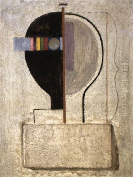 Kopf Oil Painting by Willi Baumeister