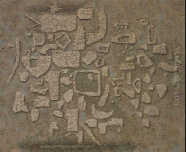 Figurale Mauer Oil Painting by Willi Baumeister