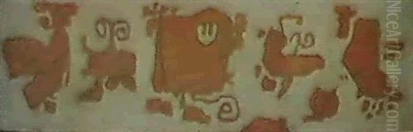 Gravour - Fries Mit Phantom Iii Oil Painting by Willi Baumeister