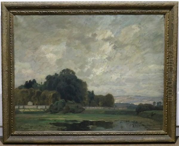 Landschap Met Wolkenlucht Oil Painting by Fritz Bayerlein