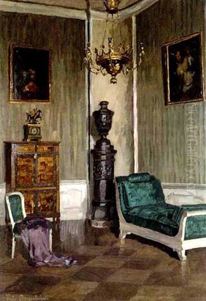 Vorzimmer In Der Bamberger Residenz Oil Painting by Fritz Bayerlein