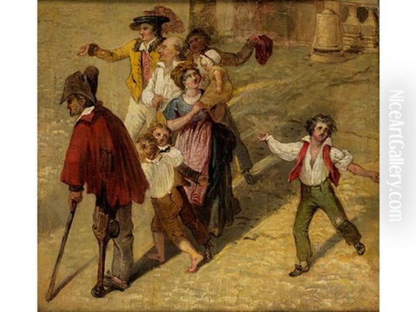 Strassenszene Oil Painting by Francisco Bayeu Y Subias
