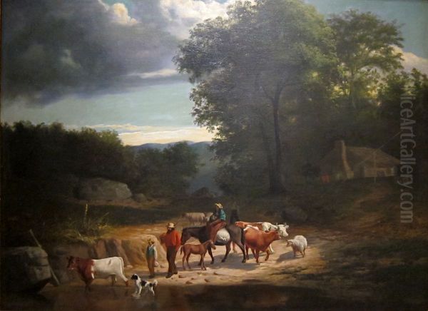 Moving Further Westward Oil Painting by James Henry Beard