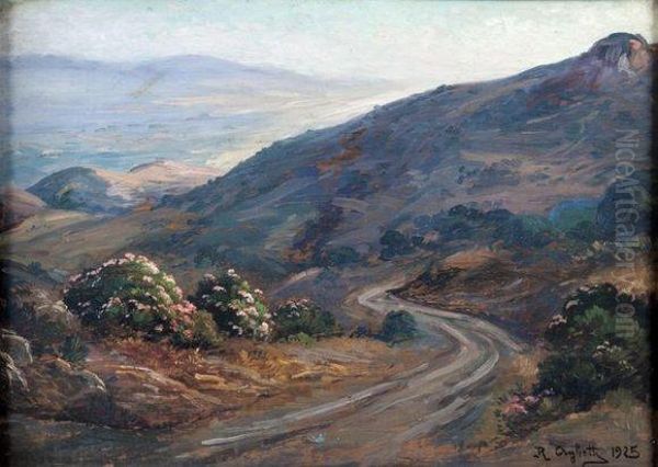 Chemin En Kabylie. Oil Painting by Romeo Charles Aglietti
