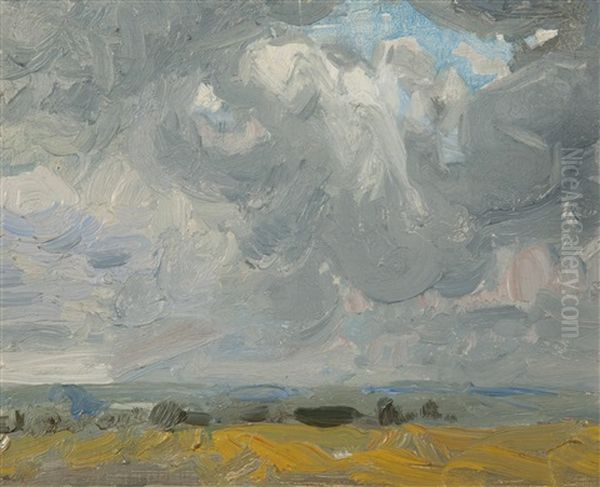 Stormy Sky Oil Painting by Harry Becker