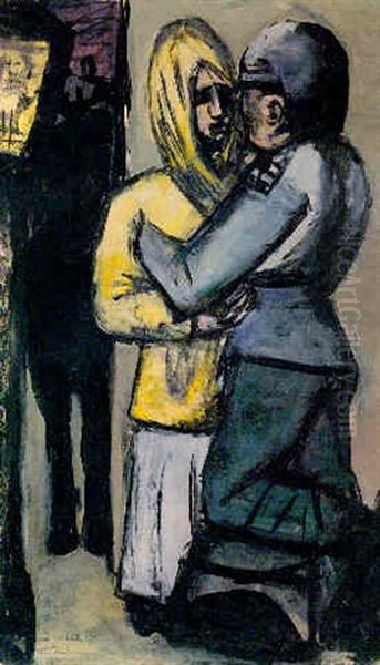 Abschied Oil Painting by Max Beckmann