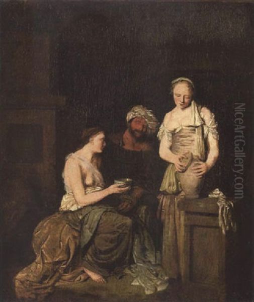 Lot And His Daughters Oil Painting by Cornelis Pietersz Bega