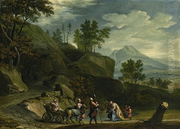 Die Taufe Des Kammerers Oil Painting by Joachim-Franz Beich
