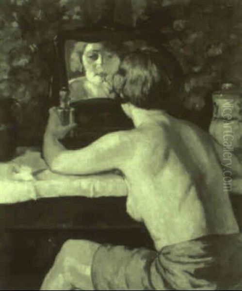 Getting Ready Oil Painting by Victor Belanyi