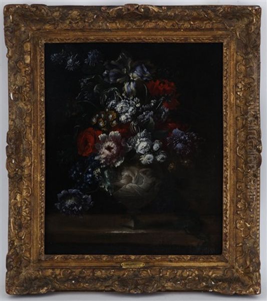 Bouquet De Fleurs Oil Painting by Jean-Baptiste Belin de Fontenay the Elder