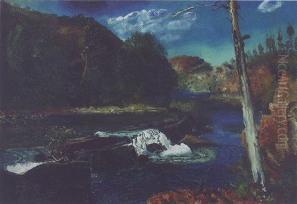 Mill Dam Oil Painting by George Bellows