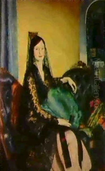 Portrait Of Elizabeth Alexander Oil Painting by George Bellows