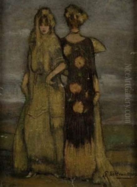 Majas Oil Painting by Federico Beltran Masses