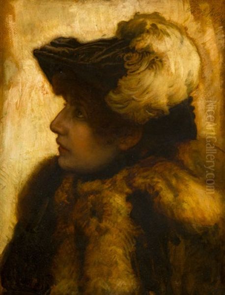Sarah Bernhadt Oil Painting by Rudolf Bem