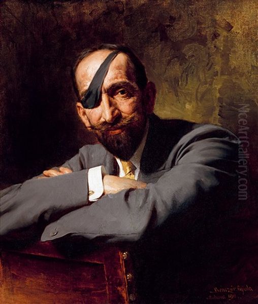 Count Geza Szechenyi (1860-1930) Oil Painting by Gyula von (Julius de) Benczur
