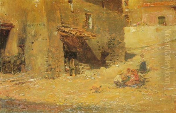 Herreria De Pueblo Oil Painting by Jose Benlliure Y Ortiz