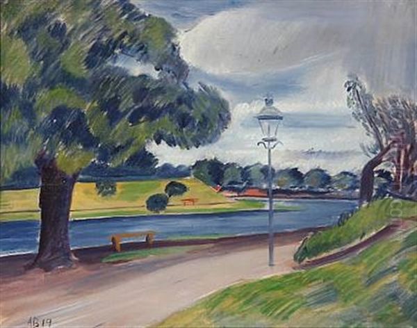 View Of Kastellet, Copenhagen Oil Painting by Axel Bentzen