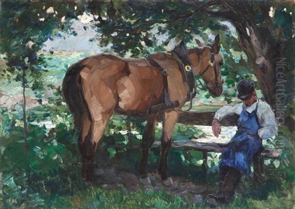 Piheno Oil Painting by Max Bergmann