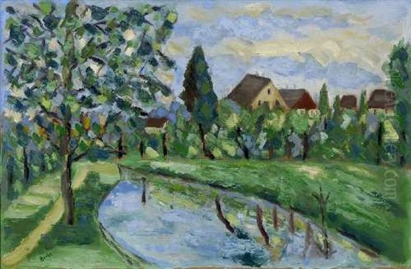 Vor Dem Dorfe Oil Painting by Rudiger Berlit